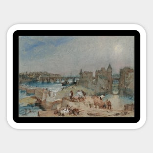 Angers, Looking South Down the Maine, 1826-28 Sticker